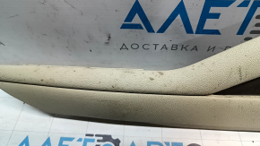 Накладка центральной консоли боковая левая Lincoln MKZ 13-16 кожа бежевая, вставка темно-серая, под химчистку