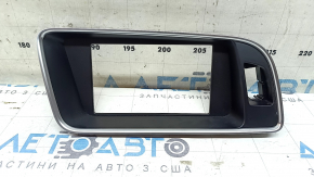 Накладка торпеды обрамление монитора Audi Q5 8R 13-17 черный мат с хром