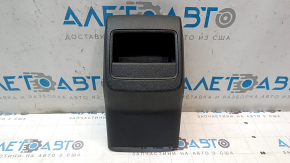 Накладка центральной консоли задняя VW Passat b7 12-15 USA черная, царапины