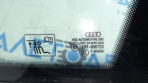Форточка глухое стекло задняя правая Audi Q5 8R 09-17 тонировка, черный мат, царапины на стекле, надрыв уплотнителя, царапины на уплотнителе