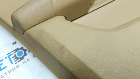 Ornamente ușă față stânga Porsche Macan 15-18 piele neagră și bej, fără iluminare din spate pentru memoria scaunului, Bose