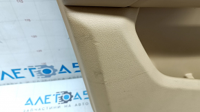 Ornamente ușă față stânga Porsche Macan 15-18 piele neagră și bej, fără iluminare din spate pentru memoria scaunului, Bose