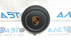 Подушка безопасности airbag в руль водительская Porsche Macan 15-26 черная, царапины