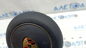 Подушка безопасности airbag в руль водительская Porsche Macan 15-26 черная, царапины