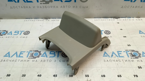 Накладка центральной консоли передняя Toyota Prius V 12-14 бежевая, без подстаканика, царапины