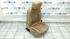 Пассажирское сидение Porsche Macan 15-18 с airbag, электрическое, подогрев, вентиляция, кожа бежевая, Sport, царапины, под химчистку