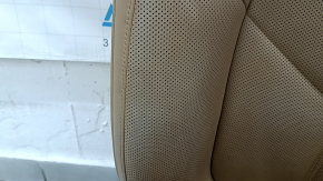 Пассажирское сидение Porsche Macan 15-18 с airbag, электрическое, подогрев, вентиляция, кожа бежевая, Sport, царапины, под химчистку