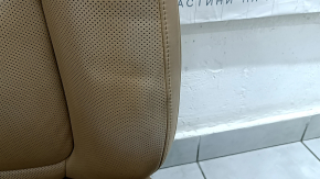 Пассажирское сидение Porsche Macan 15-18 с airbag, электрическое, подогрев, вентиляция, кожа бежевая, Sport, царапины, под химчистку