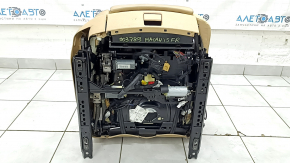 Пассажирское сидение Porsche Macan 15-18 с airbag, электрическое, подогрев, вентиляция, кожа бежевая, Sport, царапины, под химчистку