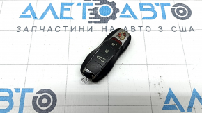 Ключ Porsche Macan 15-22 4 кнопки, царапины, облез хром, трещина, скол
