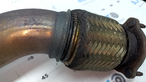 Приемная труба правая Porsche Macan 15-18 3.0T, 3.6T надорвана сетка