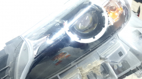 Фара передняя левая Mazda CX-9 16-23 LED без Adaptive, надлом крепления, песок, царапины, затёрта