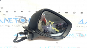 Зеркало боковое правое в сборе Mazda CX-9 16-17 5 пинов, поворотник, белое