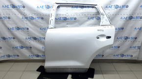 Дверь голая задняя левая Mazda CX-9 16-23 белый 25D, коррозия, царапины