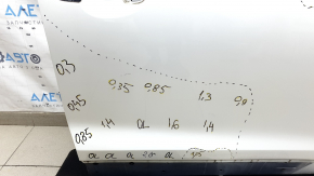 Дверь голая передняя правая Mazda CX-9 16-23 белый 25D, после ремонта, шпакля 0,3-2,15