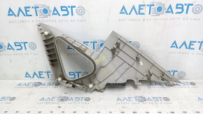 Накладка задней стойки левая Nissan Sentra 13-19 серая, сломаны крепления, царапины