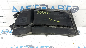 Решетка переднего бампера левая Audi A3 8V 17-20 черный глянец, S-line, песок