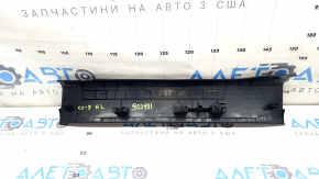 Накладка порога задняя левая Mazda CX-9 16-23 черная, потерта