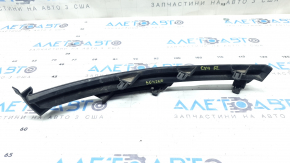 Решетка бампера левая Mazda CX-9 16-23 без птф, структура, песок, трещина в креплении