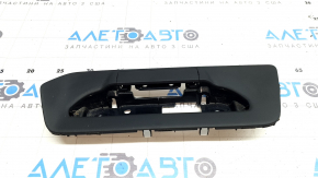 Накладка передней панели Mazda CX-9 16-23 под монитор, с заглушкой, черная