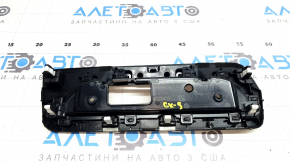 Накладка передней панели Mazda CX-9 16-23 под монитор, с заглушкой, черная