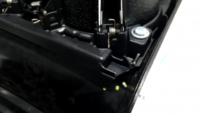 Cotieră din piele Mazda CX-9 16-23, neagră, cu suporturi pentru pahare, piele uzată