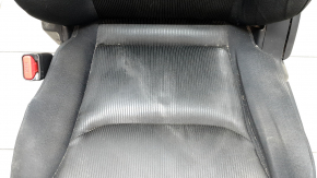 Водительское сидение Mazda CX-9 16-17 без airbag, механическое, велюр черный, без подголовника, под чистку