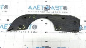 Накладка губы заднего бампера правая Audi A3 8V 17-20 S-line под губу с 2 одинарными трубами, надломаны крепления