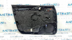Ornamente ușă, față dreapta, Audi A3 8V 15-20 4d, 5d, negru, piele, cotieră din piele neagră, Bang and Olufsen, inserție aluminiu, cu mâner, zgârieturi
