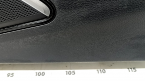 Ornamente ușă, față dreapta, Audi A3 8V 15-20 4d, 5d, negru, piele, cotieră din piele neagră, Bang and Olufsen, inserție aluminiu, cu mâner, zgârieturi