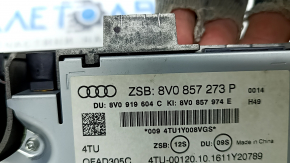 Монитор, дисплей, навигация Audi A3 8V 15-20 MMI Bang and Olufsen, с черной накладкой, микроцарапины