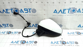 Зеркало боковое левое в сборе Audi A3 8V 15-20 4d, 5d 14+2 пина, поворотник, подогрев, автозатемнение, BSM, автоскладывание, белое