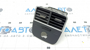 Grilă de aerisire consolă centrală Audi A3 8V 15-20, neagră cu crom, pentru brichetă