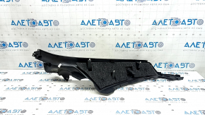 Накладка задней стойки левая нижняя Audi A3 8V 15-20 4d, 5d, черная, без airbag, царапины
