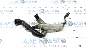 Трубка охлаждающей жидкости турбины Audi A3 8V 15-20 1.8T, 2.0T впуск, вторая, 2 части