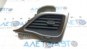 Deflector de aer față dreapta Jeep Cherokee KL 19-22 negru lucios, gri cu crom, mâner crăpat