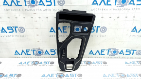 Ornamente consolă centrală Jeep Cherokee KL 19-23, negru mat, cu semnalizator, suport defect