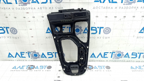 Накладка центральной консоли Jeep Cherokee KL 19-23 черный мат, с индикатором, сломано крепление