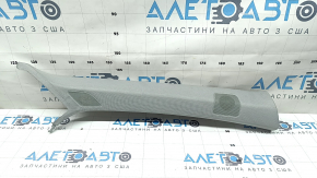 Накладка передней стойки верхняя правая Audi A4 B9 17-17 серая, Bang and Olufsen, под чистку, царапины