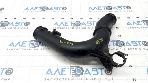 Патрубок на интеркулер правый центральный Audi A3 8V 15-20 1.8T, 2.0T пластик под датчик, заломан болт