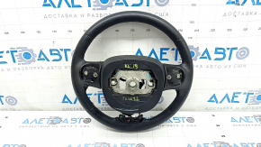 Руль голый Jeep Cherokee KL 14-21 кожа, черный, с подогревом, потерт, царапины
