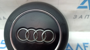 Подушка безопасности airbag в руль водительская Audi A4 B9 17-25 черная, тычки на хроме, царапины