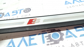Ornamente prag exterior față dreapta Audi A4 B9 17-25 S-Line cu iluminare din spate, zgârieturi