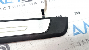 Ornamente prag exterior față dreapta Audi A4 B9 17-25 S-Line cu iluminare din spate, zgârieturi