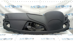 Торпедо передняя панель с AIRBAG Audi A4 B9 17-25 черная, без проекции, Bang and Olufsen, с дефлекторами