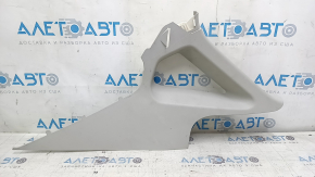 Накладка задней стойки правая VW Passat b8 16-19 USA серая, царапины