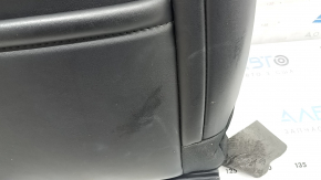 Обшивка спинки водительского сиденья Jeep Cherokee KL 19-23 кожа черная + ткань, подогрев, примята, потерта, под чистку