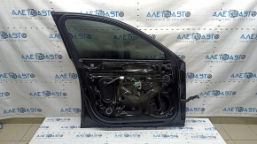 Дверь в сборе передняя левая Audi A4 B9 17-19 keyless, черный LY9B, царапины на молдинге