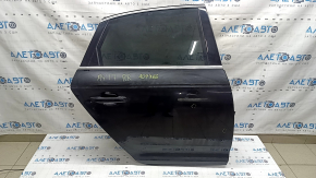 Дверь в сборе задняя правая Audi A4 B9 17-19 черный LY9B, keyless, царапины на молдинге, тычки