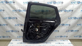 Дверь в сборе задняя правая Audi A4 B9 17-19 черный LY9B, keyless, царапины на молдинге, тычки